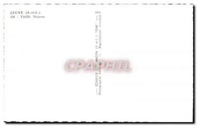 Cluny (S.-et-L.) — Velha Casa — Combier (S.-et-L.) — Verso