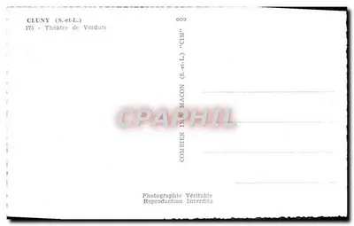 Cluny (S.-et-L.) — Teatr Zielony — Combiér Drukarnia — Rewers