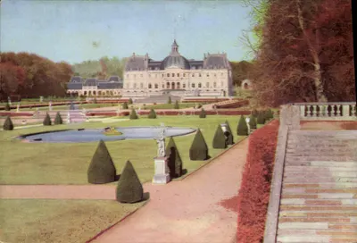 Castelo de Vaux-le-Vicomte — vista dos jardins e do castelo — Pelleter