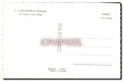 Jullouville (Manche) — A Praia e as Villas — Edições Caby — Verso