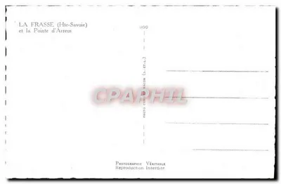 La Frasse (Alta Saboya) y la Punta d'Arreus — vista panorámica — Cim — Reverso