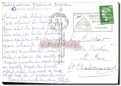 Châtel-Guyon — stacja wodna — Wydawnictwo LYS — Rewers