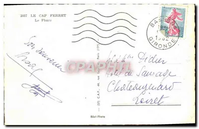 O Cabo Ferret — O Farol — Réal-Photo — Verso