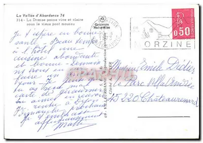 Água viva — Ponte sobre a Dranse — PS — Verso