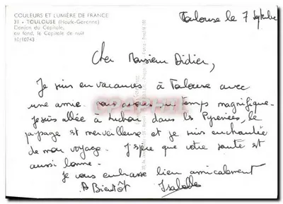 Toulouse — Capitole w nocy — Couleurs et Lumière de France, nr 10/10743 — Rewers