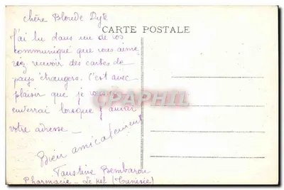 Le Kef (Tunisja) — Przepływ rzeki Oued Smida — Wydawnictwo Au Pays de Tunis — Rewers