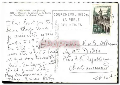 Courchevel 1850 — Descent from the summit of the Saulire — Lansot — Back