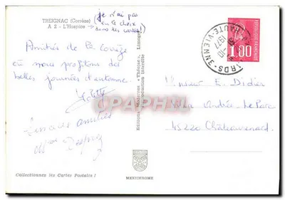 Castelo de Treignac — Corrèze — Edições Mexichrome — Verso