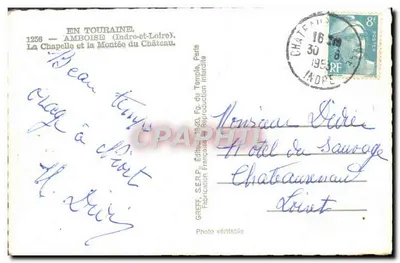 Amboise — Katedra i Wjazd na Zamek — Greff — Rewers