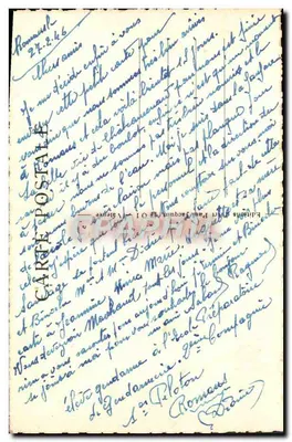 Ścieżki cywilizacji w 1934: Rhoń, kolej, droga, blisko Valence — Foto Paul Jacquin — nr 54 — Rewers