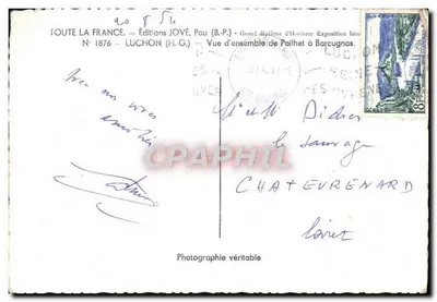 Pailhac — Vue d'ensemble — Éditions JOVÉ, Pau (B.P.) — Verso