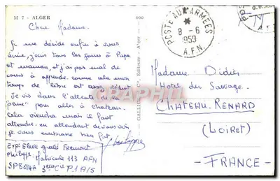 Algérie — Souvenir d'Alger — Gallicia & Cie, wydawcy — Rewers