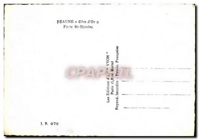 Beaune — Portal Świętego Nikodema — Wydawnictwo Yvon — Rewers