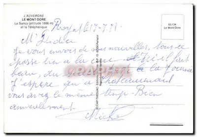 Le Sancy — El teleférico — Ediciones Iris — Reverso