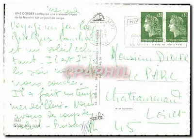 Alpy — Przepaść lodowca — Wydawca E.D. TELLE S.A. nr 5685 — Rewers