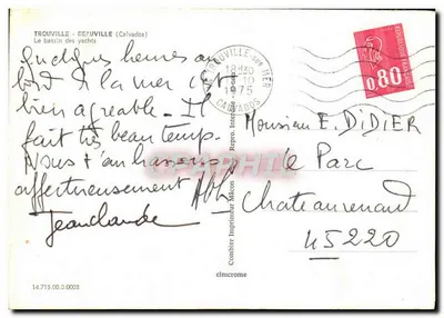 Trouville-sur-Mer — Widok na basen jachtowy — Cimchrome — Rewers