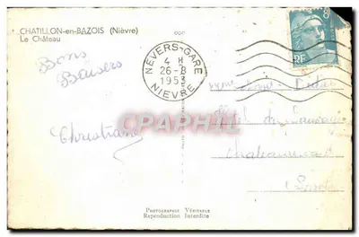Castelo de Chatillon-en-Bazois — Nièvre — Fotografia de Cim — Verso