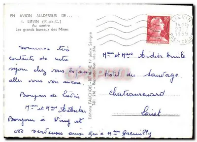 LIEVIN (P.-de-C.) — Os grandes escritórios das Minas — Edições FAUCHOIS — Verso
