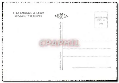 Bazylika w Lisieux — Krypta — Ogólny widok — Wydawca BSL — Rewers