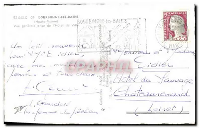 Bourbonne-les-Bains — Algemene uitzicht genomen vanaf het Hotel de Ville — Éditions Pinot — Achterkant