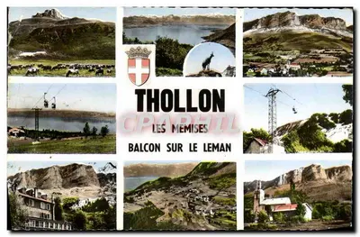 Bilhete postal moderno Balcon sobre o Leman, Thollon Les Memises