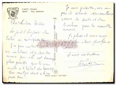 Calvi — Vista geral — IMPR. GAMBIER (S.-et-L.) — Verso