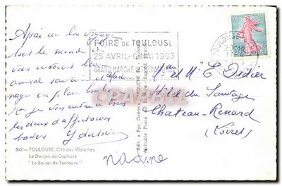 Pocałunek z Tuluzy — Wydawca: Donjon du Capitole, n° 562 — Rewers