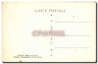 Érigné (Maine-et-Loire) — Castello Bessonneau visto dal Louct — Editore Ménard — Verso