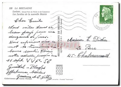 Os Jardins da nova Prefeitura — Lorient — Edições da Bretanha — Verso