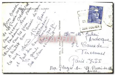 Saint-Pierre-Plage — O Rocha — Edição Era, Narbonne — Verso