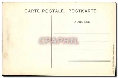 Bilhete postal antigo Grande Ducado do Luxemburgo SAR a grande duquesa — Verso