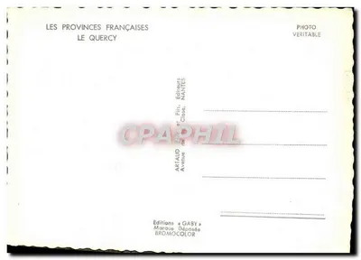O Quercy — Carta postal ilustrada — Edições Artaud & Fils, Nantes — Verso