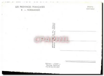 Normandia — cartão postal ilustrado — Artaud Frères et Fils, Nantes — Verso