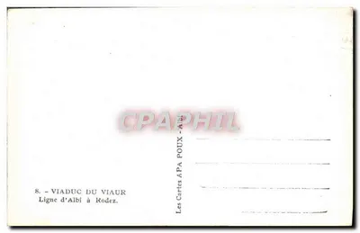 Wjazd przez Viaur — Linia z Albi do Rodez — wydawca APA — Rewers