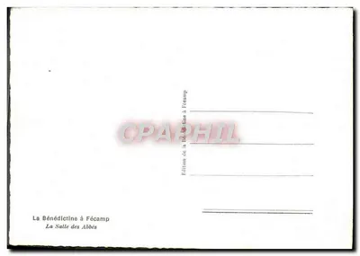 Sala Abbatów — Benedyktynski klasztor w Fécamp — Wydawnictwo Benedyktynów w Fécamp — Rewers
