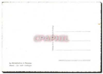 La Benedettina a Fécamp — Museo - La Sala Gotica — Edizione della Benedettina a Fécamp — Verso