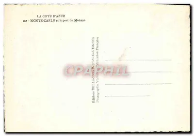 Monte-Carlo — port Monako — Wydawnictwo Rellà — Rewers