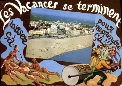 Bilhete postal moderno Lembrete de Canet Plage