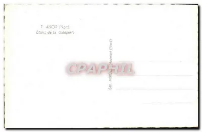 Étang de la Galoperie — Anor (Nord) — Editor: Mercier-Houtmont — Verso