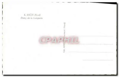 Étang de la Galoperie — Anor (Nord) — Édit. Mercier-Haumont (Nord) — Verso
