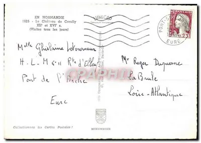 Le Château de Creully — XIIe et XVIe s. — Mexichrome — Rewers