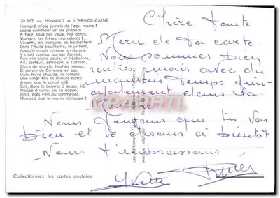 Crab in the Armoricaine — Les Éditions (F) Interdite — no. 20.867 — Back