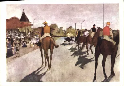 Inícios das corridas — diante das tribunas — SPADEM-Paris