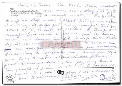 Les Angles — aldeia nevada — SARI DINO N° 7564 — Verso