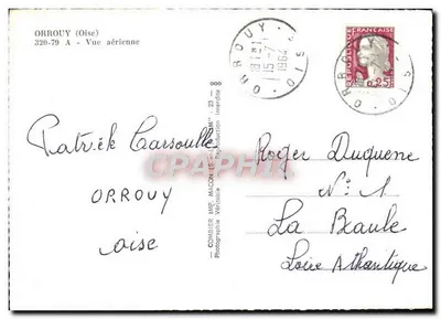 Orrouy (Oise) — Widok z powietrza — Combier Imp. Macon — Rewers