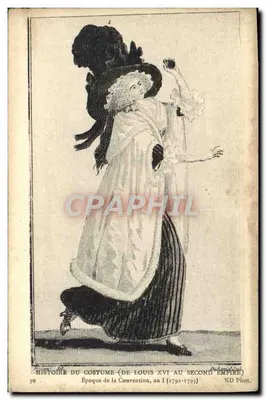 Época da Convenção, ano I (1792-1793) — História do Traje (de Luís XVI ao Segundo Império) — ND Fot.