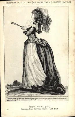 Mulher galante do Palácio-Royal — Época de Luís XVI (1781) — ND Pbot.
