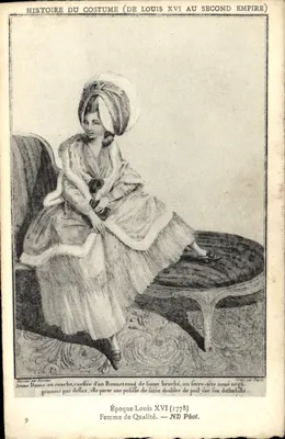 Mulher de Qualidade — Época Luís XVI (1778) — ND Pbot.