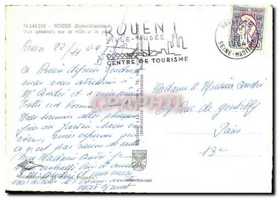 Ogólny widok Rouen — miasto i port — Centrum Turystyki — Rewers