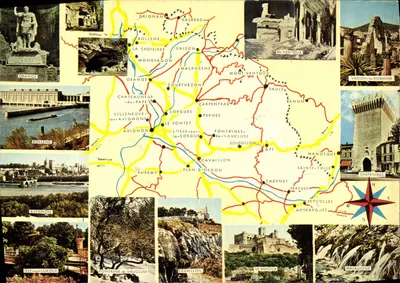Carta regional do Vaucluse — Bollene — Éditions Magenta